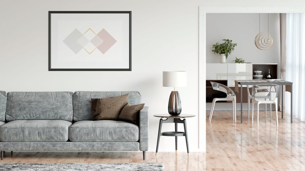 Minimalistiska hus inredning
