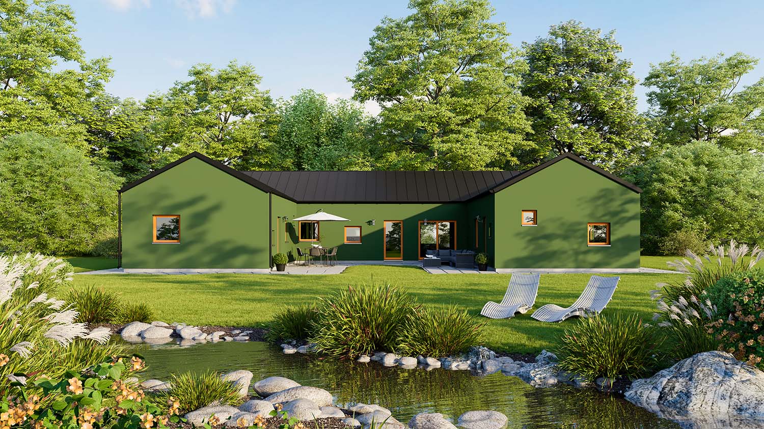 Modern 04-Gron-Tradgard-AChoice-stenhus Modern 04 grön puts trädgårdssida