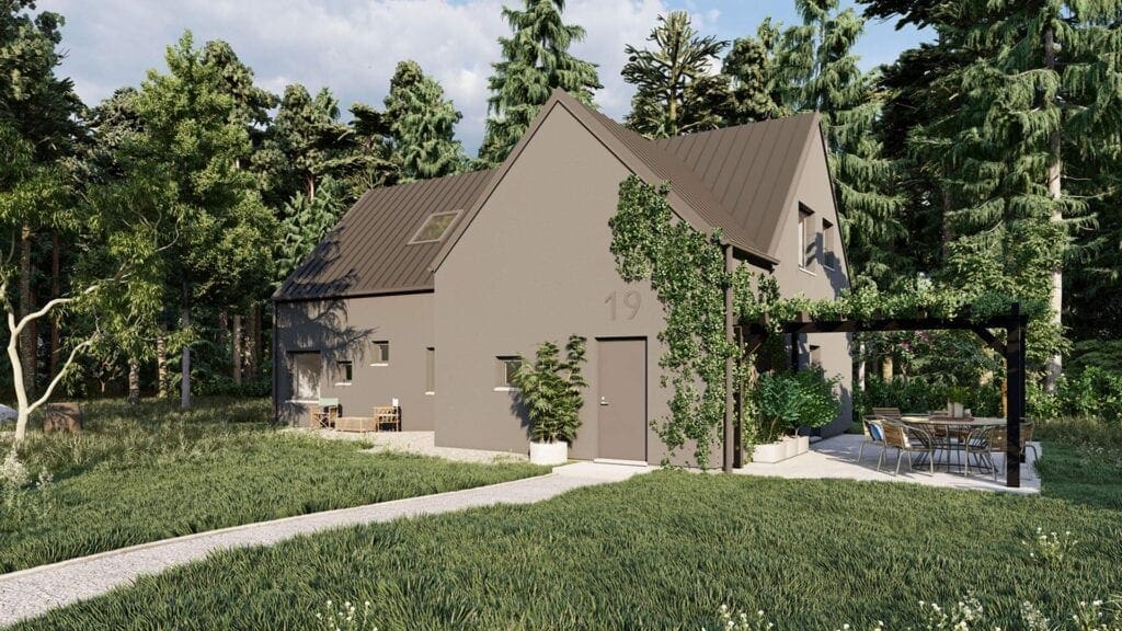 1,5-planshus Modern 02 B AChoice stenhus