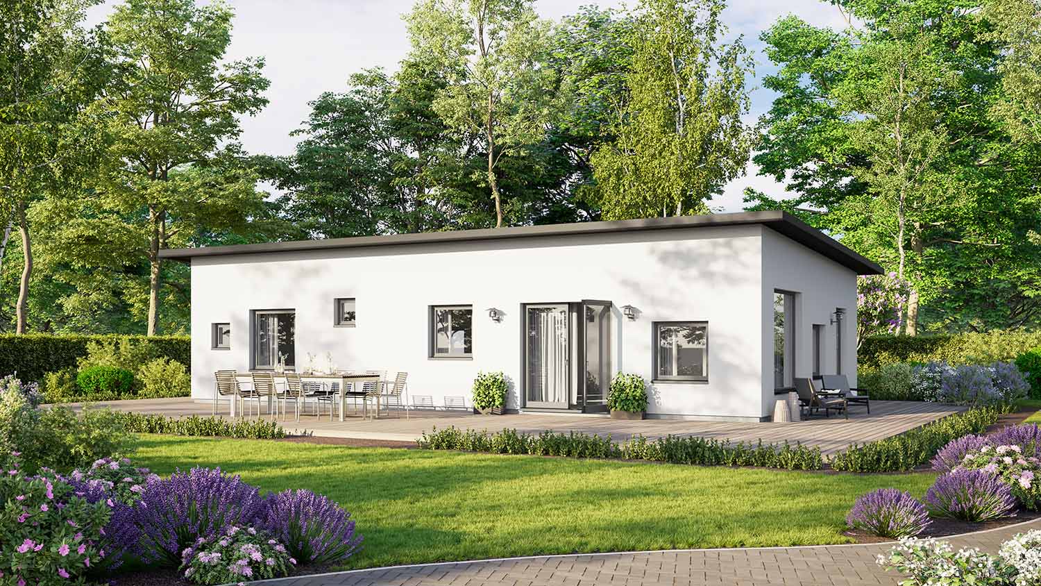 Nyckelfärdigt hus Funkis 06, Litet enplanshus